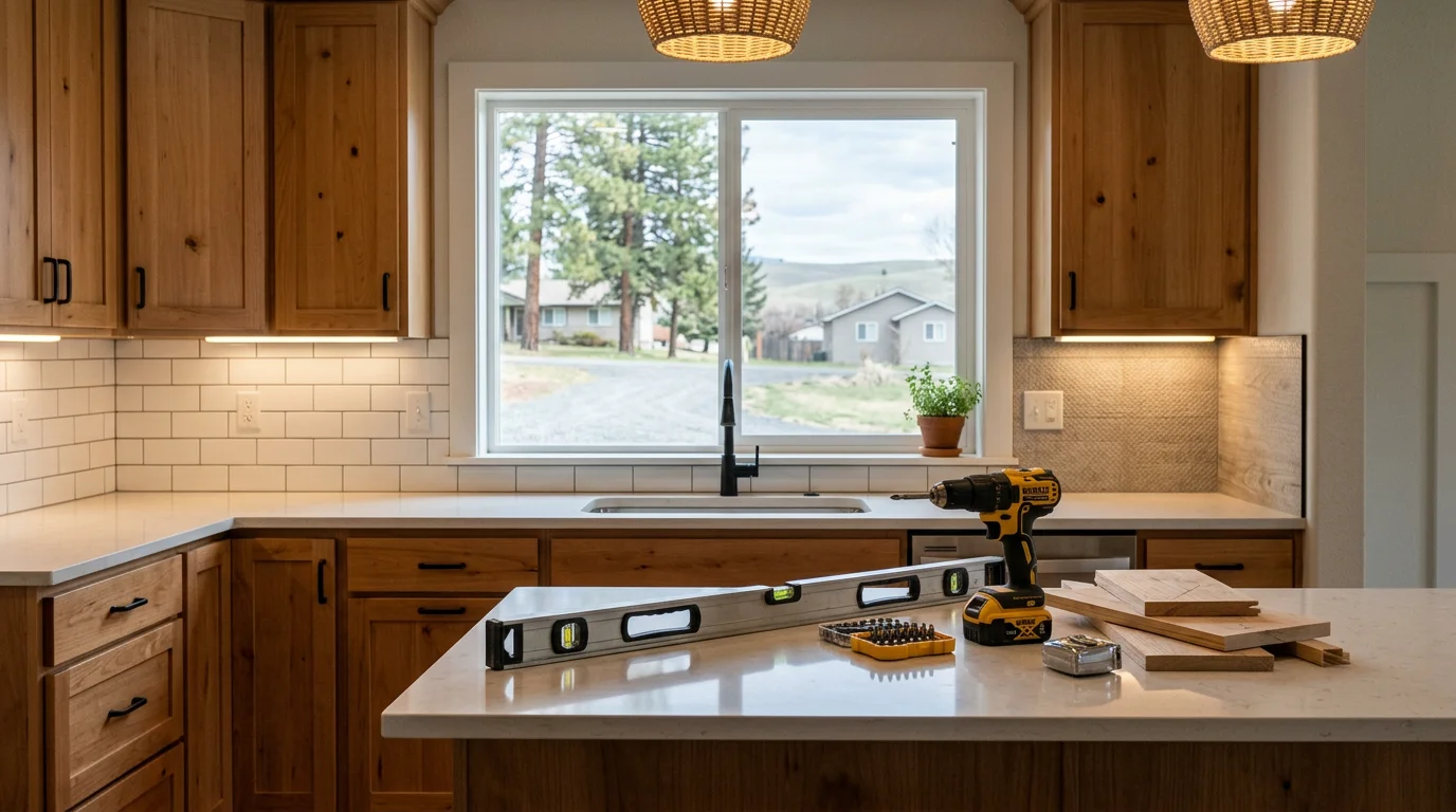 Remodeled home interior completed by Tomahawk Construction LLC in Spokane, Washington.